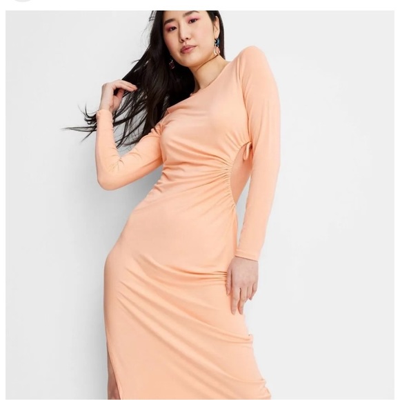 NWT Women Future Collective GABRIELLA KAREFA size 1XPeach dress - Picture 3 of 4